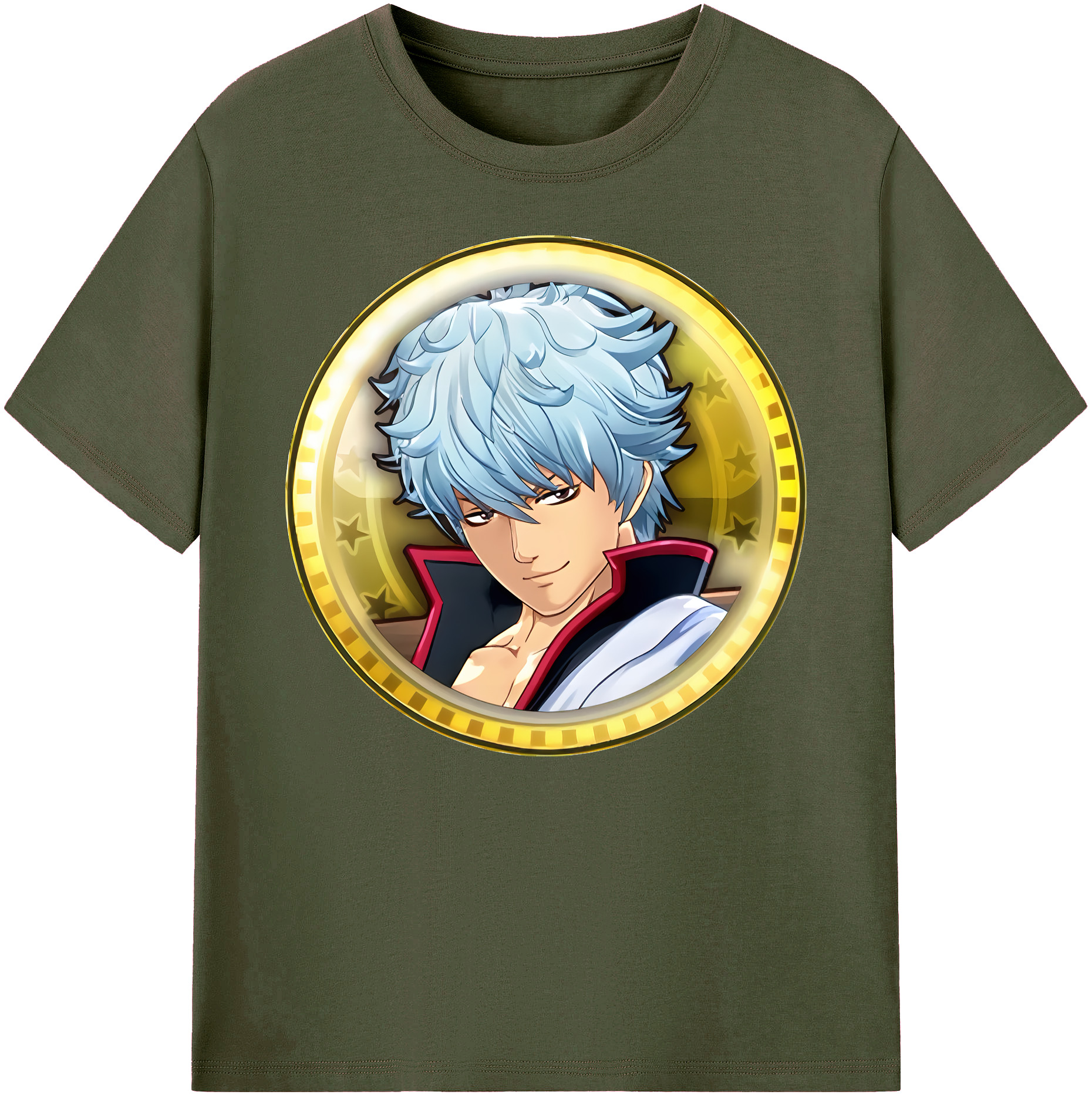 （画像用） ぎんたま 坂田銀時（さかたぎんとき） 神楽 志村新八（しむら しんぱち） GINTAMA Sakata Gintoki Kagura Shimura Shinpachi 綿100％ メンズ半袖Tシャツ｜肌触りやわらか＆通気性